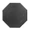 Hello Honey® Black Hexagonal Carved Wood Framed Wall Mirror